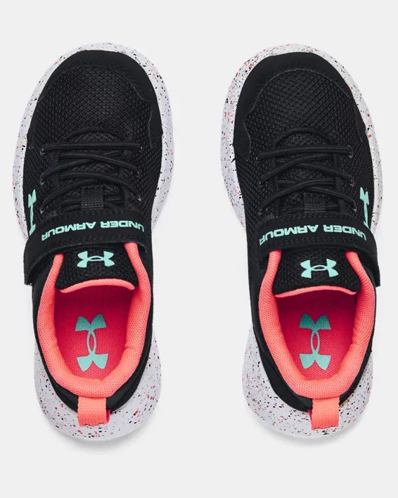Under Armour Girls' PS UA Essential Paint Splatter Sportstyle Shoes