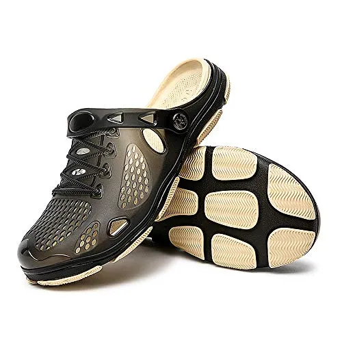 Unisex Non Slip Breathable Sport Slides（Black）