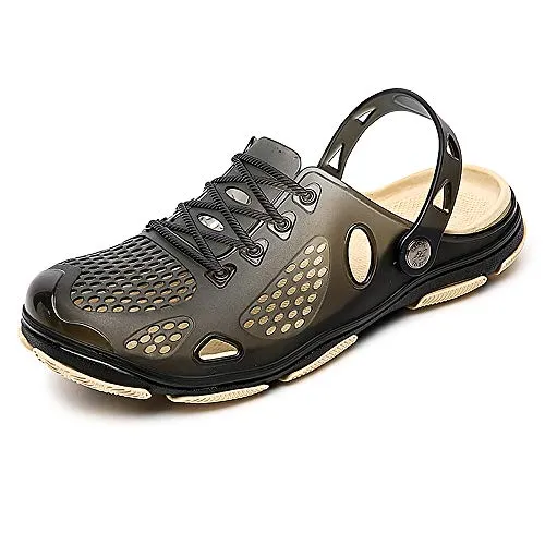 Unisex Non Slip Breathable Sport Slides（Black）