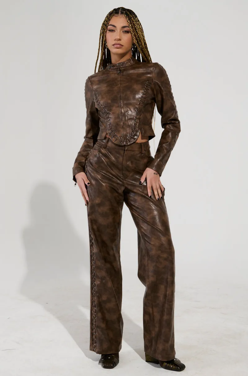 UP TO IT LACE UP TROUSERS