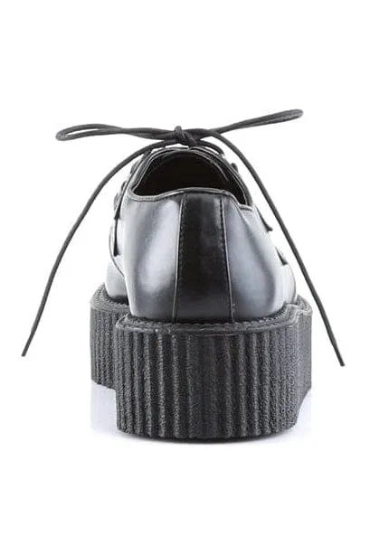 V-CREEPER-502 Black Vegan Leather Creeper
