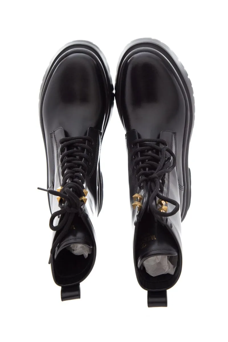 Valentino Black Boots with Rock Studs SZ 40 NWT