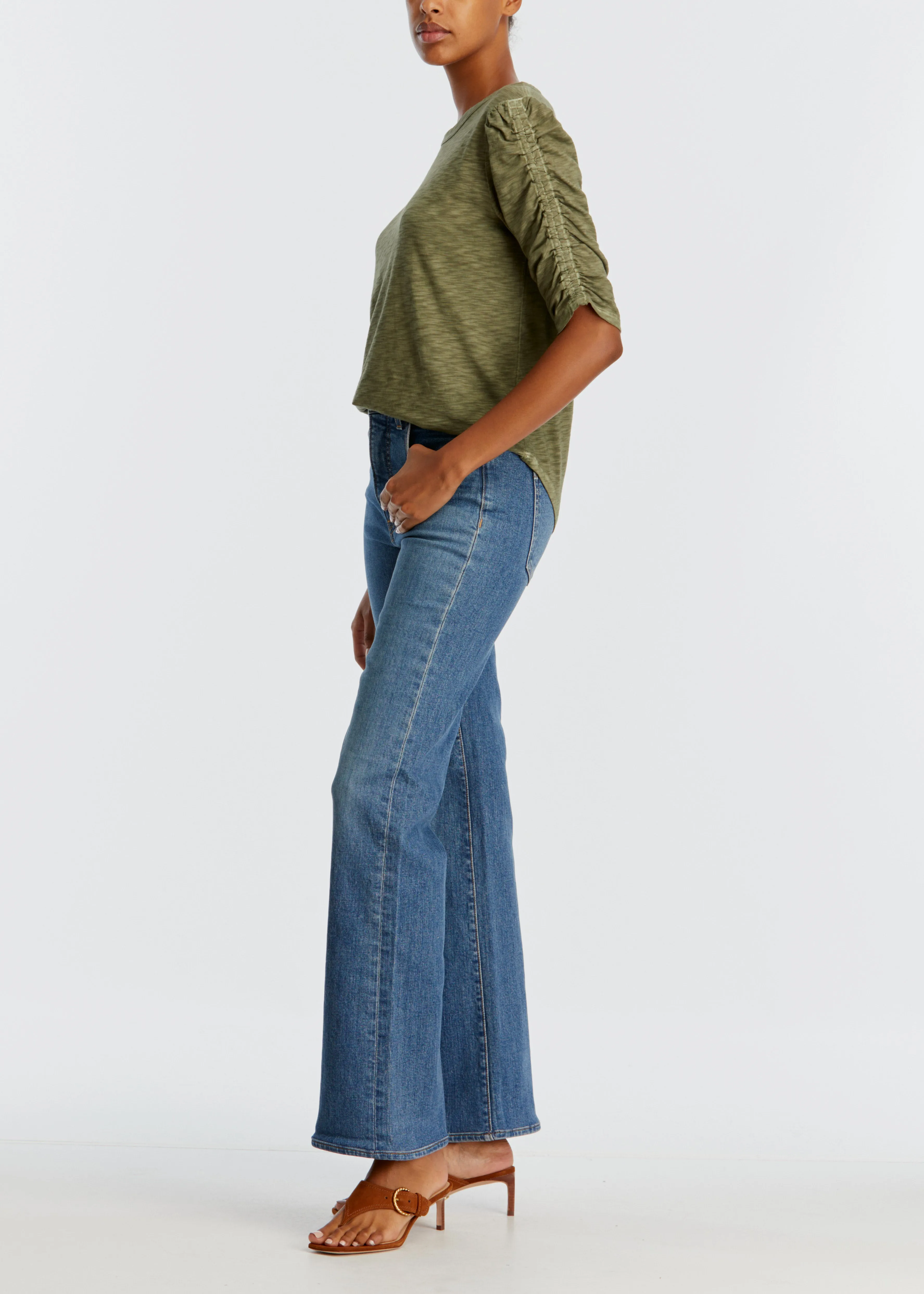 Veronica Beard Crosbie Wide Leg Loafer Jean