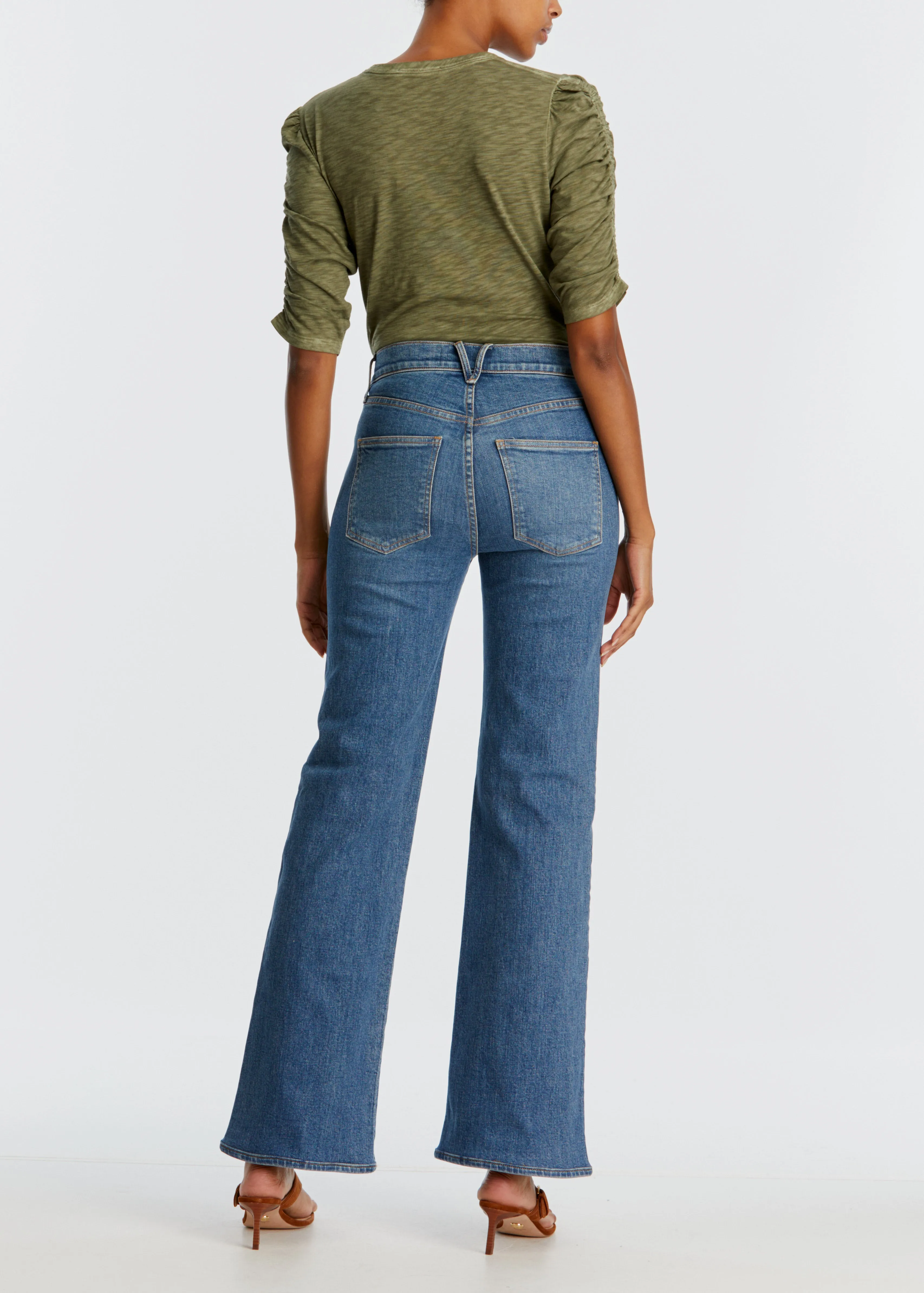 Veronica Beard Crosbie Wide Leg Loafer Jean