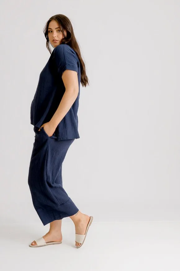 Victoria Top - Navy