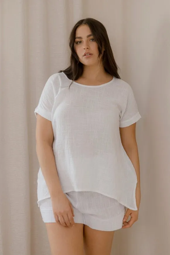 Victoria Top - White