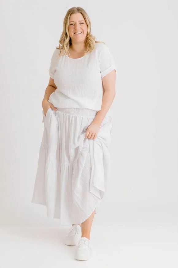 Victoria Top - White