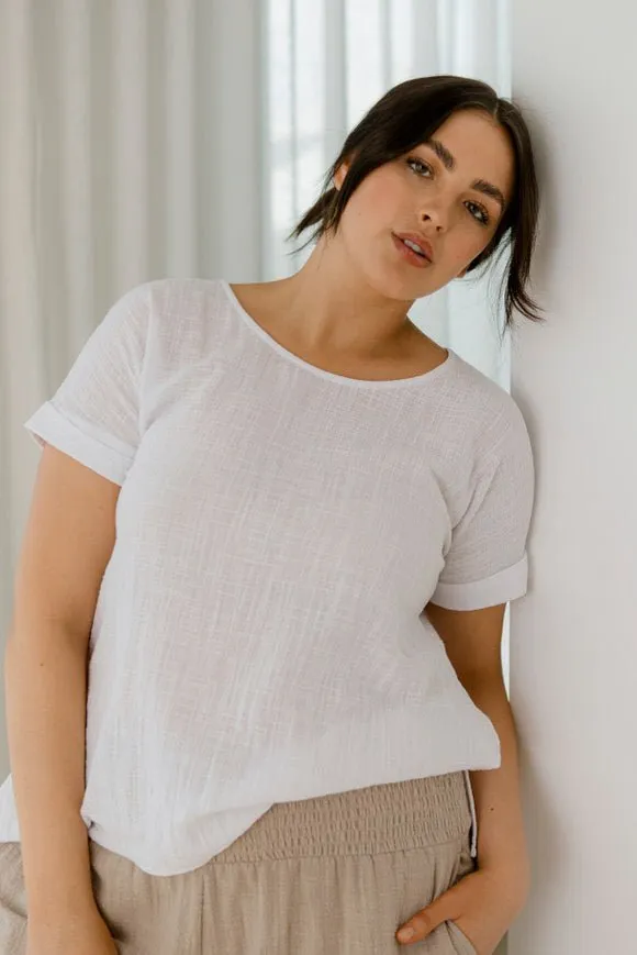 Victoria Top - White