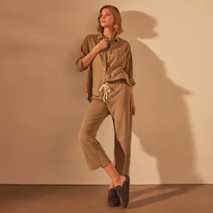 Vintage French Terry Cutoff Sweatpant - Cashew Pigment