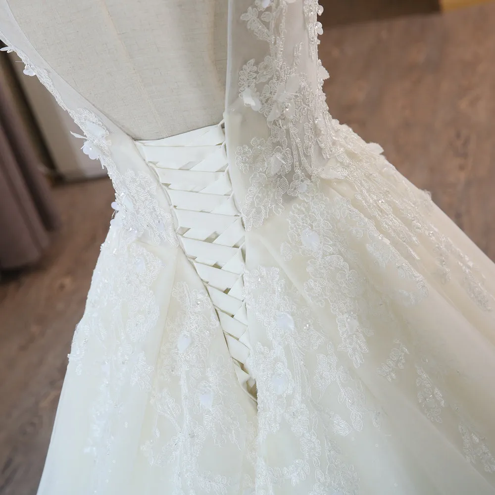 Vintage Princess Beach Wedding Dress