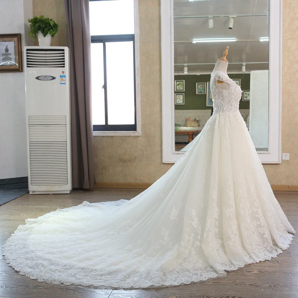 Vintage Princess Beach Wedding Dress