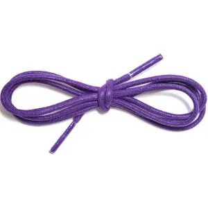 Waxed Cotton Dress Round 1/8" - Purple (12 Pair Pack) Shoelaces