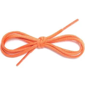 Wholesale Waxed Cotton Dress Round 1/8" - Orange (12 Pair Pack) Shoelaces