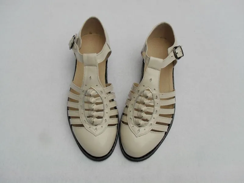 Women’s Cream Roman-Style Sandals