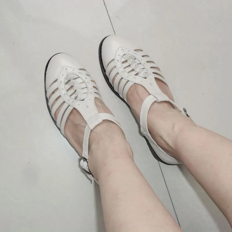 Women’s Cream Roman-Style Sandals