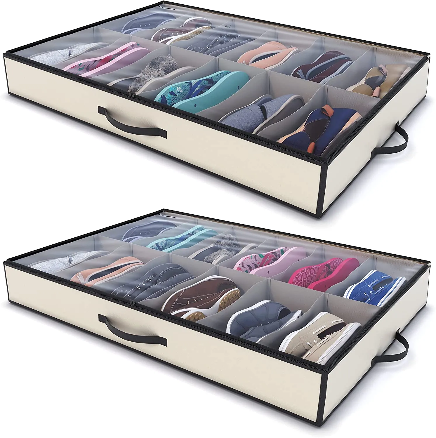 X-Large Under Bed Shoe Storage & Organizer by EZB