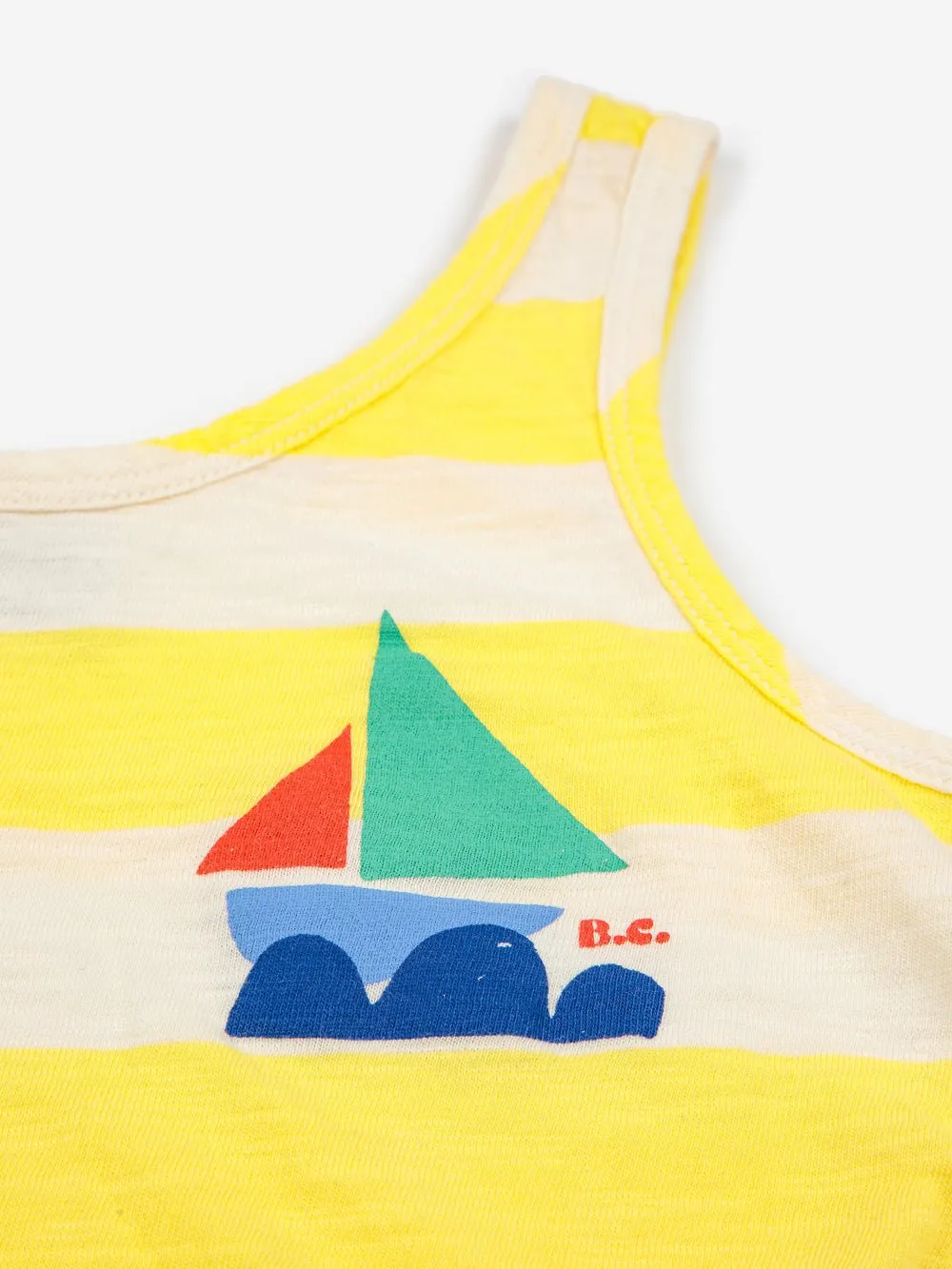 Yellow Stripes Playsuit by Bobo Choses