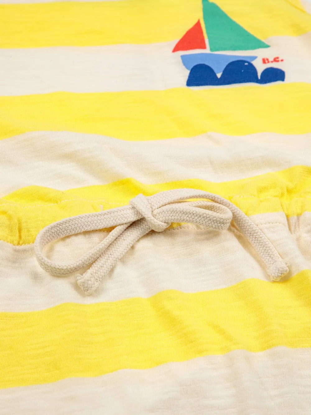 Yellow Stripes Playsuit by Bobo Choses